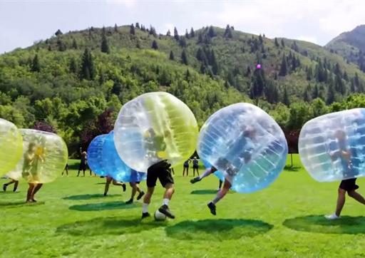 Actividad fútbol burbuja